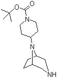 structure of CAS# 1120214-86-9, 4-(3,8-二氮杂双环[3.2.1]辛-8-基)-1-哌啶羧酸叔丁酯