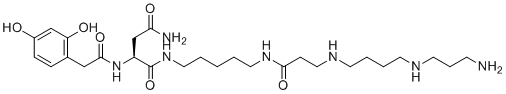 CAS # 112163-33-4, Joro spider toxin, (2S)-N-[5-[3-[4-(3-Aminopropylamino)butylamino]propanoylamino]pentyl]-2-[[2-(2,4-dihydroxyphenyl)acetyl]amino]butanediamide