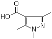 structure of CAS# 1125-29-7, 1,3,5-三甲基-1H-吡唑-4-甲酸
