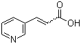 structure of CAS# 1126-74-5, 3-Pyridineacrylic acid