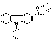 structure of CAS# 1126522-69-7, 9-苯基-9H-咔唑-3-硼酸嚬哪醇酯