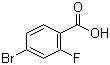 structure of CAS# 112704-79-7, 4-溴-2-氟苯甲酸