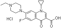 structure of CAS# 112732-17-9, Enrofloxacin hydrochloride