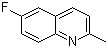 structure of CAS# 1128-61-6, 6-氟-2-甲基喹啉