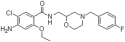 structure of CAS# 112885-41-3, 莫沙必利