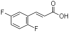structure of CAS# 112898-33-6, 2,5-Difluorocinnamic acid