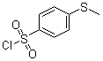 CAS # 1129-25-5, 4-(Methylthio)benzenesulfonyl chloride, 4-Methylsulfanylbenzenesulfonyl chloride, p-(Methylthio)benzenesulfonyl chloride