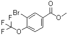 structure of CAS# 1131594-45-0, 3-溴-4-(三氟甲氧基)苯甲酸甲酯