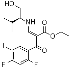 CAS # 1131640-54-4, Ethyl (2Z)-2-(2,4-difluoro-5-iodobenzoyl)-3-[((2S)-1-hydroxy-3-methylbutan-2-yl)amino]-2-propenoate