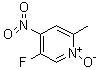 structure of CAS# 113209-88-4, 5-Fluoro-4-nitro-2-picoline N-oxide