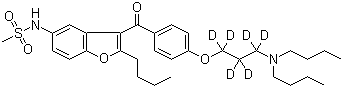 CAS # 1132693-87-8, Dronedarone-d<sub>6</sub>