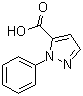 structure of CAS# 1133-77-3, 2-苯基-2H-吡唑-3-羧酸