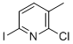 structure of CAS# 1133961-30-4, 2-Chloro-6-iodo-3-methylpyridine