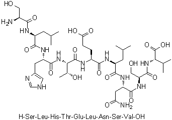 CAS 登录号：1133962-18-1, L-丝氨酰-L-亮氨酰-L-组氨酰-L-苏氨酰-L-alpha-谷氨酰-L-亮氨酰-L-天冬氨酰胺酰-L-丝氨酰-L-缬氨酸
