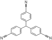 structure of CAS# 113402-31-6, 4,4',4''-亚甲基三苯甲腈