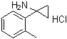 structure of CAS# 1134701-31-7, 1-(2-甲基苯基)环丙胺盐酸盐