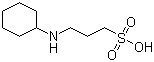 structure of CAS# 1135-40-6, N-Cyclohexyl-3-aminopropanesulfonic acid