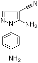 structure of CAS# 1135324-00-3, 5-氨基-1-(4-氨基苯基)-1H-吡唑-4-甲腈