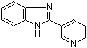 structure of CAS# 1137-67-3, 2-(3-吡啶基)-1H-苯并咪唑