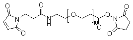 structure of CAS# 1137109-22-8, 37-(2,5-二氢-2,5-二氧代-1H-吡咯-1-基)-35-氧代-4,7,10,13,16,19,22,25,28,31-十氧杂-34-氮杂三十七烷酸 2,5-二氧代-1-吡咯烷基酯