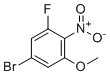 structure of CAS# 1137869-91-0, 5-溴-1-氟-3-甲氧基-2-硝基苯