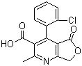 CAS # 113994-39-1, 4-(2-Chlorophenyl)-5,7-dihydro-2-methyl-5-oxo-furo[3,4-b]pyridine-3-carboxylic acid