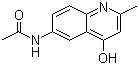structure of CAS# 1140-81-4, 6-乙酰氨基-4-羟基-2-甲基喹啉