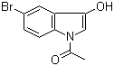 structure of CAS# 114165-30-9, N-Acetyl-5-bromo-3-hydroxyindole