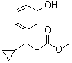 structure of CAS# 1142224-62-1, Methyl 3-cyclopropyl-3-(3-hydroxyphenyl)propanoate