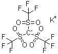 structure of CAS# 114395-69-6, 三(三氟甲烷磺酰基)甲基化钾