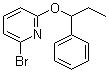 structure of CAS# 1146079-97-1, 2-Bromo-6-(1-phenylpropoxy)pyridine