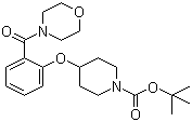 CAS 登录号：1146080-02-5, 4-[2-(4-吗啉基羰基)苯氧基]-1-哌啶甲酸叔丁酯