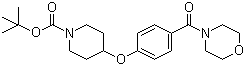 CAS # 1146080-05-8, 4-[4-(4-Morpholinylcarbonyl)phenoxy]-1-piperidinecarboxylic acid tert-butyl ester