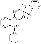 structure of CAS# 114747-45-4, 1,3,3-三甲基吲哚啉-6'-(1-哌啶基)螺吩恶嗪