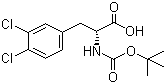 structure of CAS# 114873-13-1, Boc-3,4-dichloro-D-phenylalanine