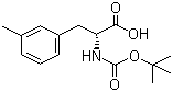 structure of CAS# 114873-14-2, Boc-D-3-甲基苯丙氨酸