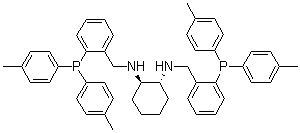 structure of CAS# 1150113-65-7, (1R,2R)-N1,N2-Bis[[2-[bis(4-methylphenyl)phosphino]phenyl]methyl]-1,2-cyclohexanediamine