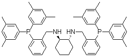 structure of CAS# 1150113-66-8, (1R,2R)-N1,N2-Bis[[2-[bis(3,5-dimethylphenyl)phosphino]phenyl]methyl]-1,2-cyclohexanediamine