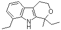 structure of CAS# 115066-03-0, 1,8-二乙基-1,3,4,9-四氢-1-甲基吡喃并[3,4-b]吲哚