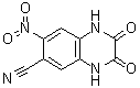 structure of CAS# 115066-14-3, 1,2,3,4-四氢-7-硝基-2,3-二氧代-6-喹喔啉甲腈