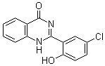 structure of CAS# 1151-84-4, 2-(5-氯-2-羟基苯基)-4(1H)-喹唑啉酮