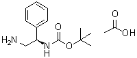 CAS 登录号：1151564-13-4, N-[(1R)-2-氨基-1-苯基乙基]-氨基甲酸叔丁酯乙酸盐
