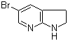 structure of CAS# 115170-40-6, 5-Bromo-2,3-dihydro-1H-pyrrolo[2,3-b]pyridine