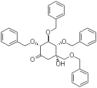 structure of CAS# 115250-38-9, (2R,3S,4S,5S)-5-羟基-2,3,4-三(苄氧基)-5-[(苄氧基)甲基]-环己酮
