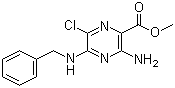 CAS # 1154-82-1, Methyl 3-amino-5-(benzylamino)-6-chloropyrazine-2-carboxylate
