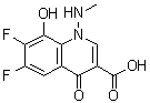 CAS # 115551-40-1, 6,7-Difluoro-8-hydroxy-1,4-dihydro-1-methylamino-4-oxoquinoline-3-carboxylic acid