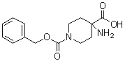 structure of CAS# 115655-41-9, 4-Amino-1,4-piperidinedicarboxylic acid 1-(phenylmethyl) ester
