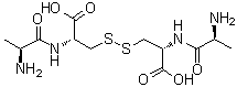 CAS 登录号：115888-13-6, L-丙氨酰-L-半胱氨酸双分子 (2→2')-二硫醚
