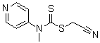 structure of CAS# 1158958-89-4, 氰基甲基 N-甲基-N-(吡啶-4-基)二硫代氨基甲酸酯