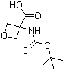 structure of CAS# 1159736-25-0, 3-[[叔丁氧羰基]氨基]-3-氧杂环丁烷羧酸